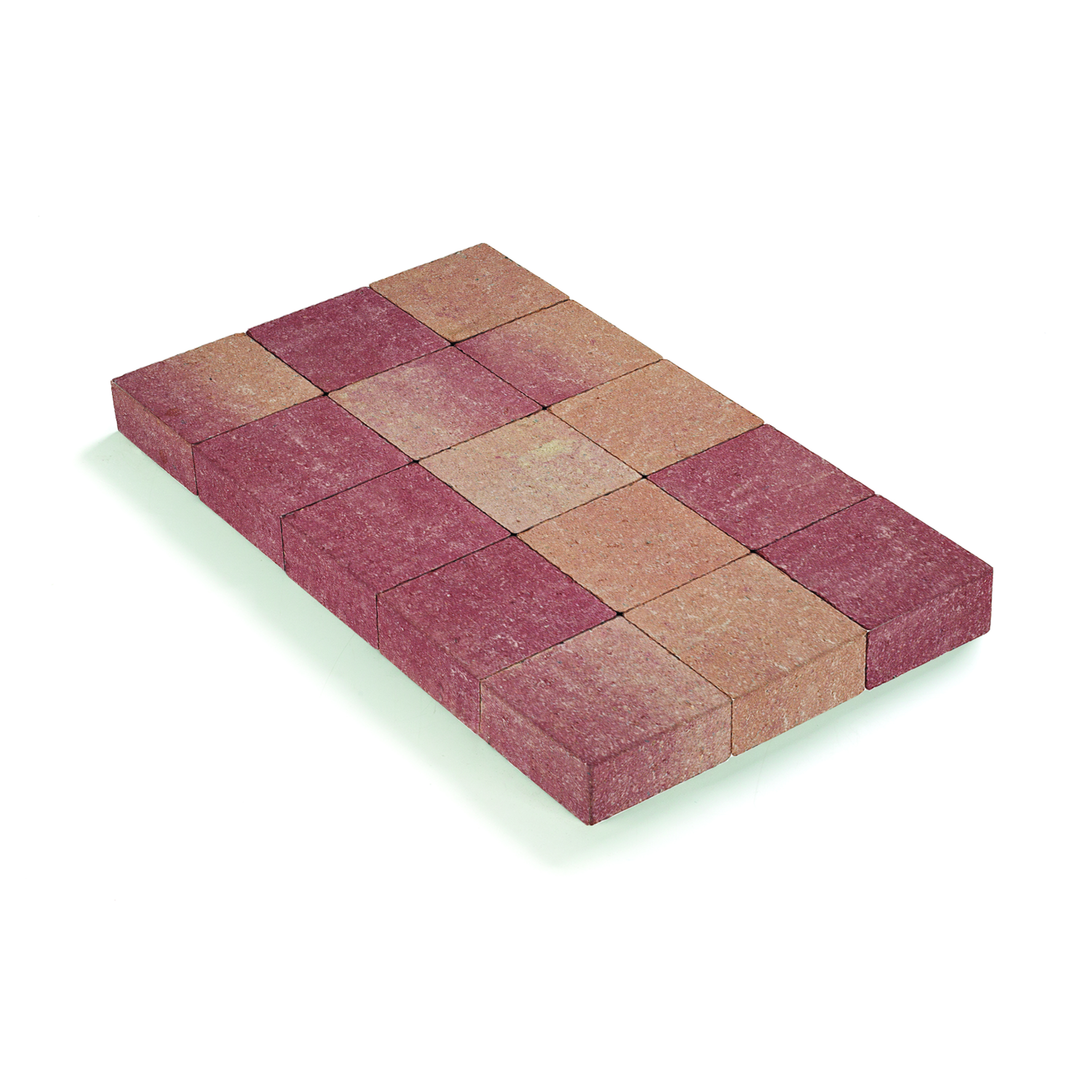 A172488 - PAVE IN-LINE TAMBOURINE 15X15X6 ROSE-ROUGE