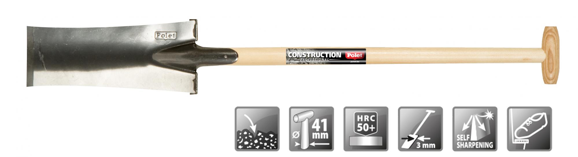 BÊCHE TERRASSIER MANCHE EN FRÊNE