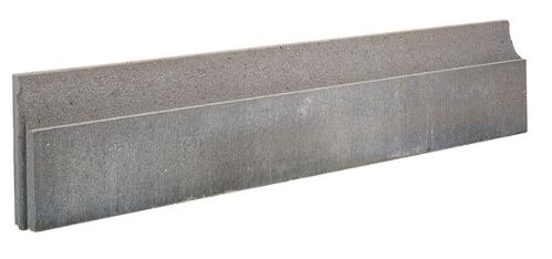 BORDURE AMINCIE DROITE GRISE 100X20X6