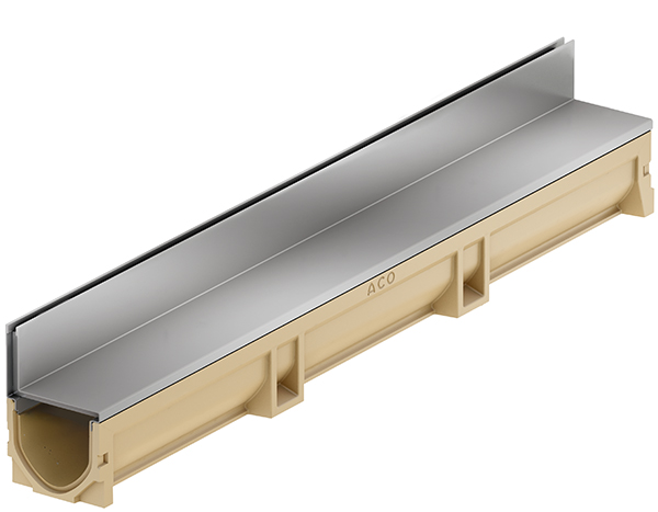 CANIVEAU ACO EUROLINE 100 DISCRET 65 INOX