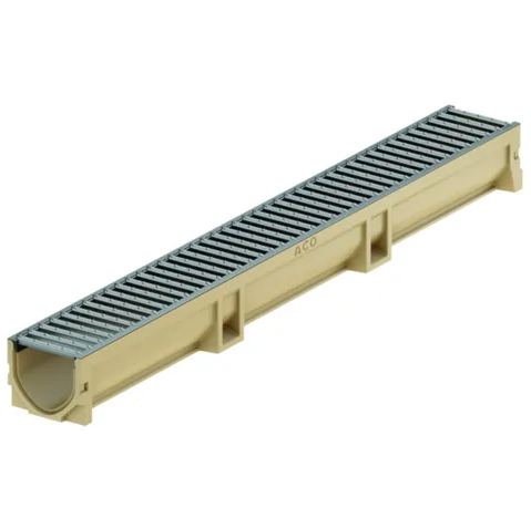 CANIVEAU ACO EUROLINE 100 GALVA 1M CLASSE A15KN