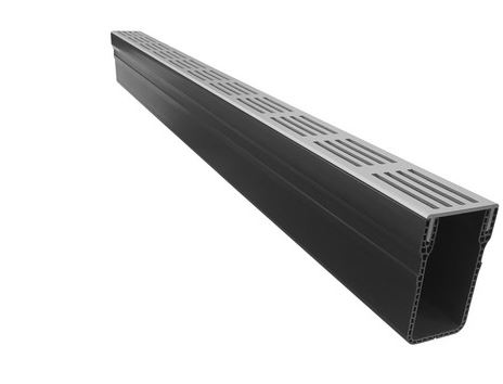 CANIVEAU ACO SLIMLINE GRILLE ALU A15KN