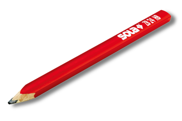 CRAYON DE MENUISIER ROUGE 24 CM SOLA