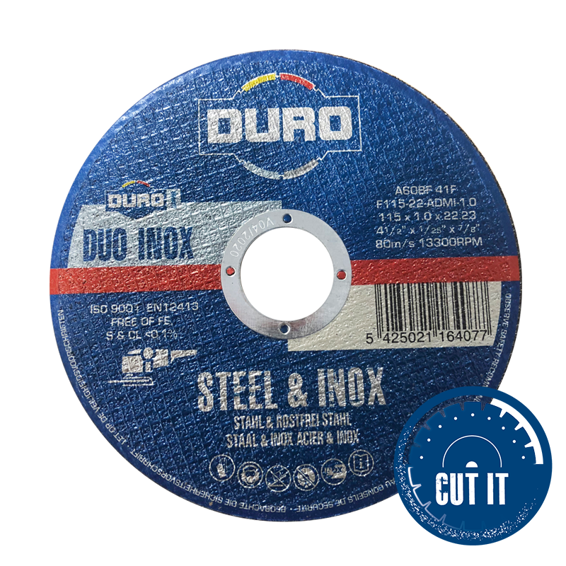 DISQUE À TRONÇONNER PLAT ACIER-INOX 230X1,9X22,2