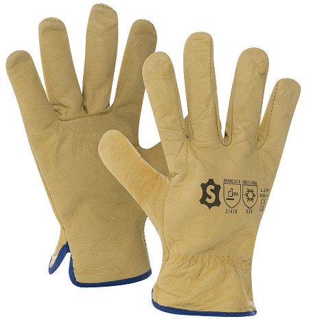 GANT CUIR THERMIQUE ECO JAUNE -TAILLE 10