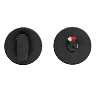 GARNITURE WC RONDE SHAPE NOIR