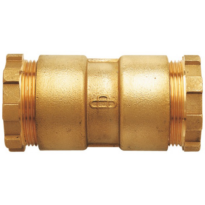 MANCHON DOUBLE EN LAITON 5-4 POUR TUYAU PELD RENFORCÉ