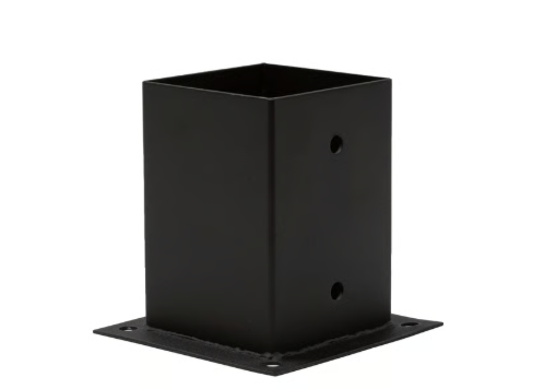 PIED DE POTEAU 15X15 NOIR