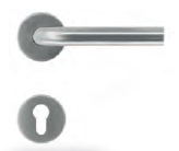 PRO ZÉRO L SHAPE 19MM SERRURE À CYLINDRE INOX