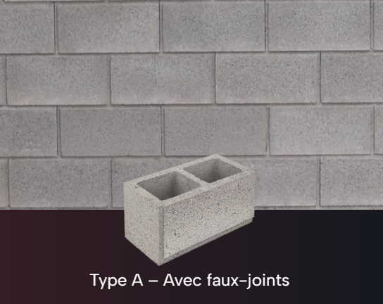 RECTILOMME AVEC FAUX JOINT