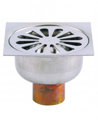 SIPHON DE COUR INOX 10X10