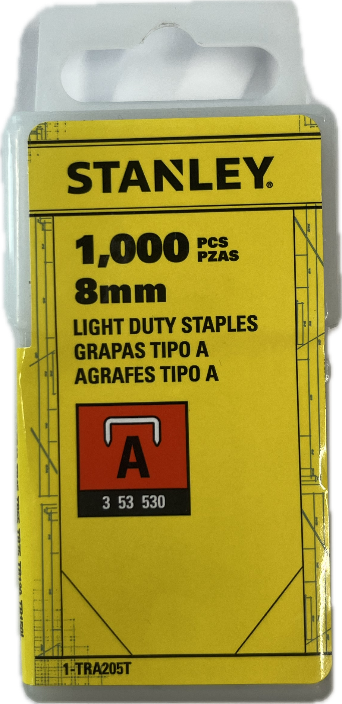 ST 1TRA205T AGRAFES A-8MM (1000P)